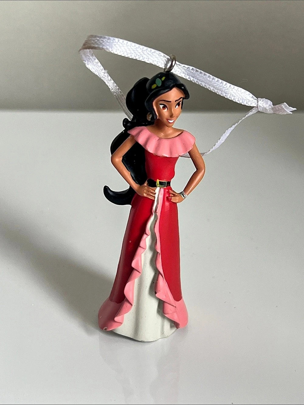 Disney Princess Jasmine Christmas Ornament Red & Pink